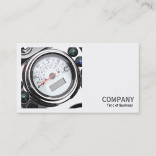 Carte De Visite Photo Carrée (v2) - Compteur de Vitesse de Moto