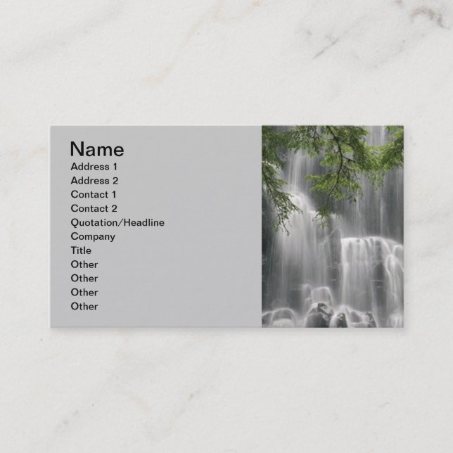 Carte De Visite photo_cascade_(5) (Devant)