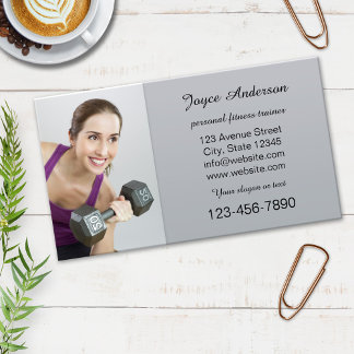 Carte de visite photo de coach sportif personnel