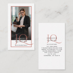 Carte De Visite Photo de comptable moderne