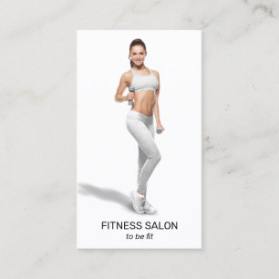 Carte De Visite Photo de fitness d'entraîneur personnel moderne br