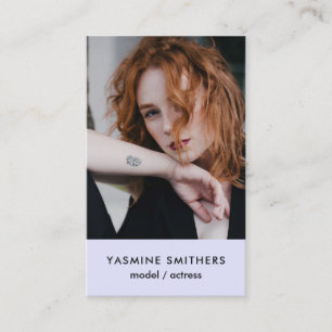 Carte De Visite Photo de la chanteuse de modèle d'acteur Danseuse