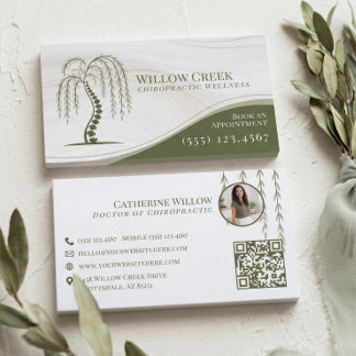 Carte De Visite Photo de la clinique chiropratique Holistic Willow