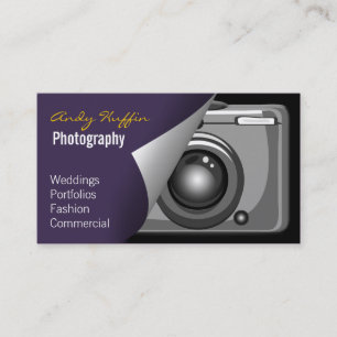 Carte De Visite photo de la morue violette, appareil photo