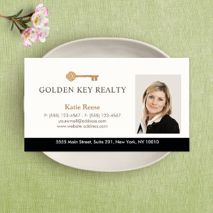 Carte De Visite Photo de l'agent immobilier Gold Key