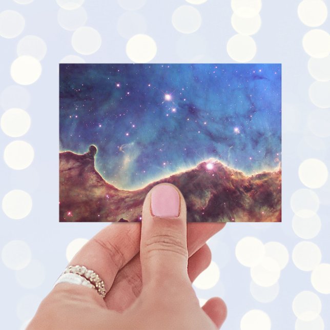 Carte De Visite Photo de l'espace NGC 3324 (Blue Celestial Space Photo Business Cards)