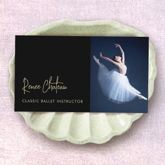 Carte De Visite Photo de l'instructeur de danse