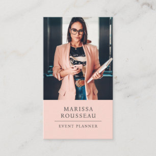 Carte De Visite Photo de l'organisateur d'événements professionnel