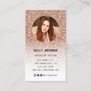 Carte de visite photo de Parties scintillant d'or 