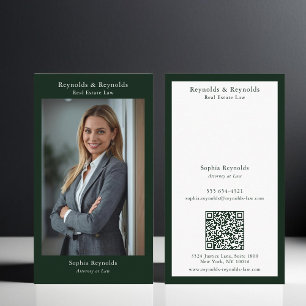 Carte De Visite Photo de Réseau Professionnel d'Entreprise Moderne