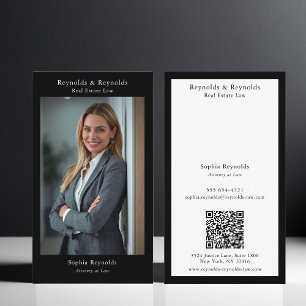 Carte De Visite Photo de Réseau Professionnel d'Entreprise Moderne