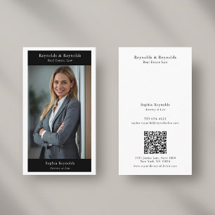 Carte De Visite Photo de Réseau Professionnel d'Entreprise Moderne