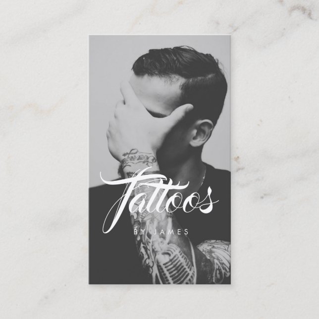Carte de visite photo de studio de tatouage d'arti (Devant)