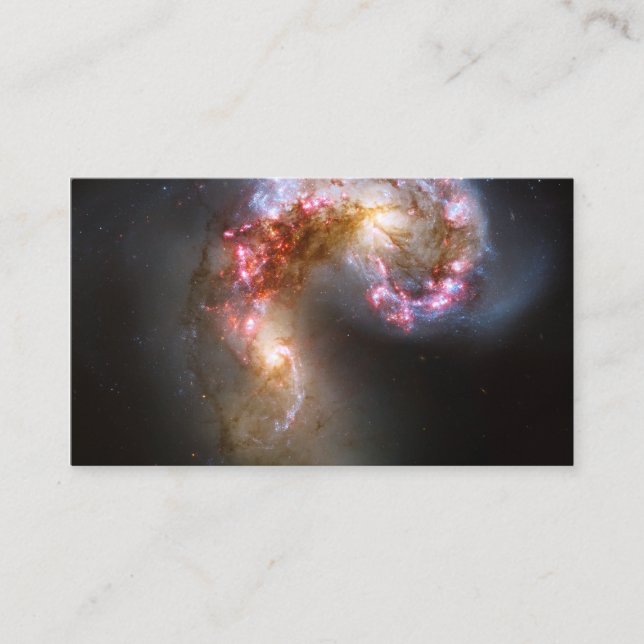 Carte De Visite Photo des Galaxies Antennes (Devant)