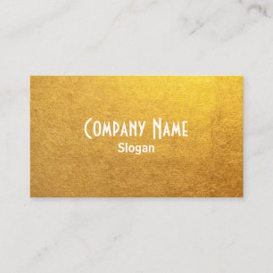 Carte De Visite Photo feuille d'or