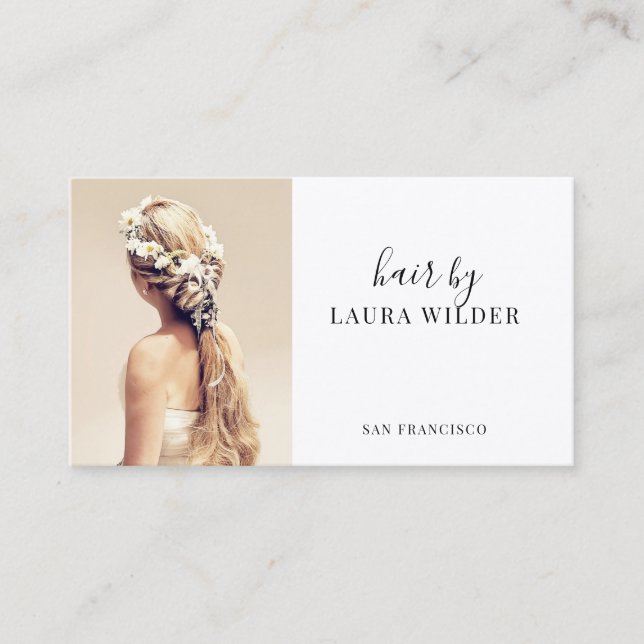 Carte de visite photo Hair Stylist (Devant)