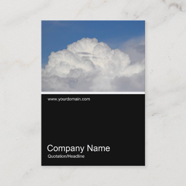 Carte De Visite Photo Half&Half 0341 - Cumulonimbus (Devant)