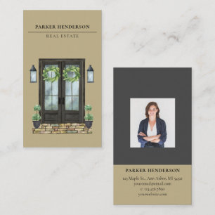 Carte de visite photo immobilier moderne