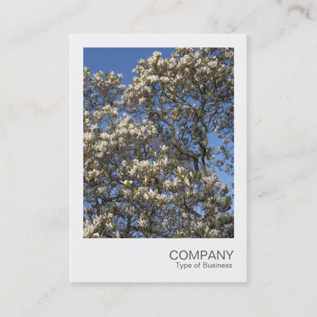 Carte De Visite Photo instantanée 011 - Magnolia Tree (Devant)