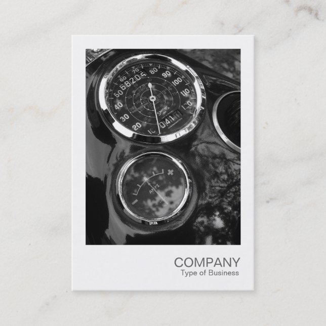 Carte De Visite Photo instantanée 014 - Jeux de moto classiques (Devant)