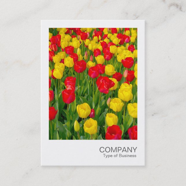 Carte De Visite Photo instantanée 023 - Tulipes (Devant)