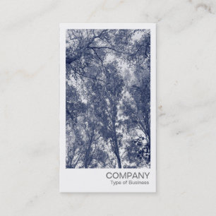 Carte De Visite Photo instantanée - Automne bleue