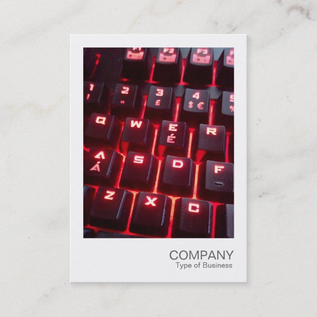 Carte De Visite Photo instantanée - Clavier luminescent (Devant)