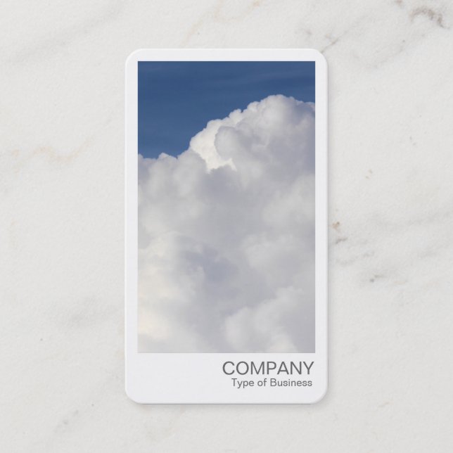Carte De Visite Photo instantanée - Nuage cumulus (Devant)