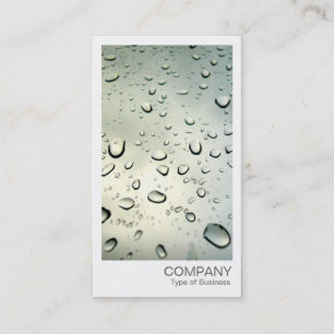Carte De Visite Photo instantanée - pluie sur ma fenêtre