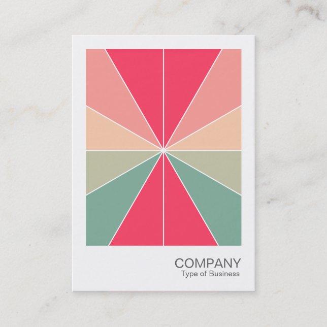 Carte De Visite Photo instantanée - Segments couleur 03 (Devant)