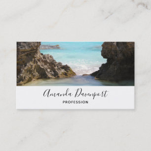 Carte De Visite Photo Island Coast & Tropical Sea