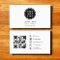 Photo minimaliste moderne avec code QR Médias soci