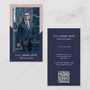 Carte de visite photo moderne pour la profession c