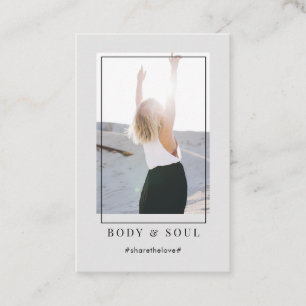 Carte de visite photo moderne tendance