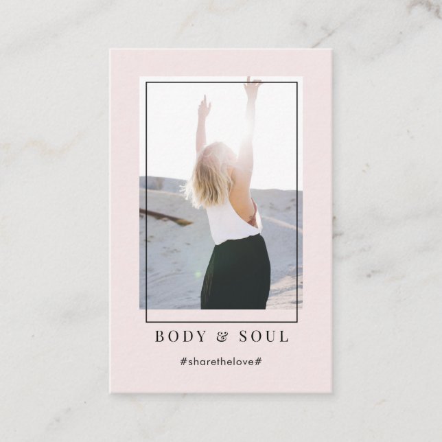 Carte de visite photo moderne tendance (Devant)