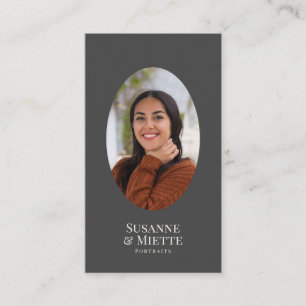 Carte De Visite Photo moderne tonalité Terre Studio photographiqu