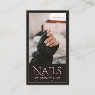 Carte De Visite Photo Nail Technicien Moderne
