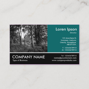 Carte De Visite Photo - Ocean Green - In the Woods