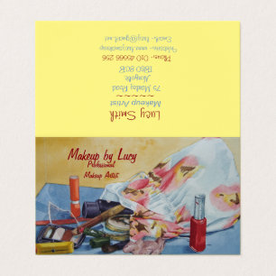 Carte De Visite photo originale de vie morte du sac maquillage vin