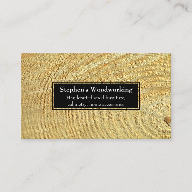 Carte De Visite Photo personnalisable Construction de menuiserie m (Devant)