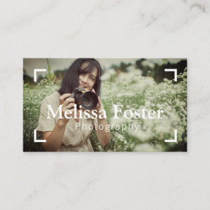 Carte de visite photo personnalisé du cadre photog