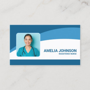 Carte De Visite Photo personnalisée de médecin ou d'infirmière