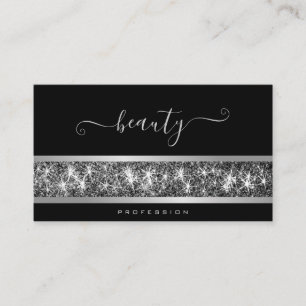 Carte De Visite Photo personnalisée ou logo Parties scintillant a