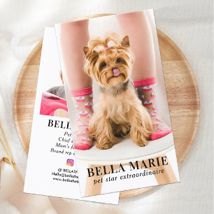 Carte De Visite Photo personnalisée Photographie moderne pour anim