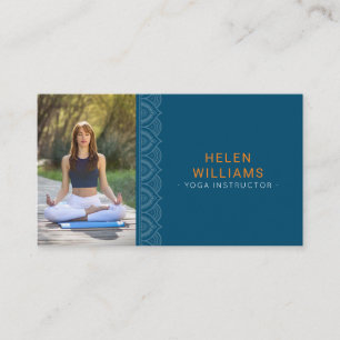 Carte De Visite photo personnalisée yoga méditation bien-être