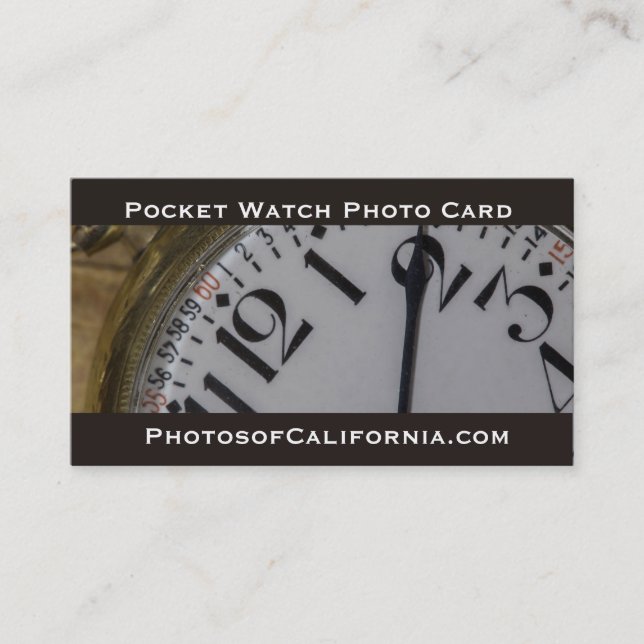 Carte de visite photo Pocket Watch (Devant)