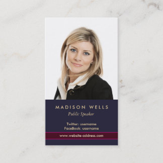 Carte de visite photo Portrait professionnel