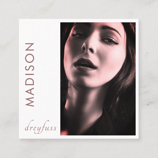 Carte de visite photo professionnel minimaliste mo (Devant)