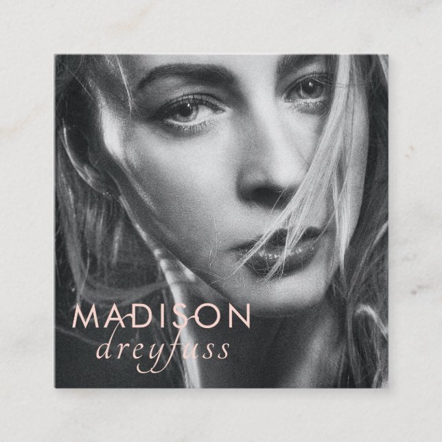 Carte de visite photo professionnel minimaliste mo (Devant)