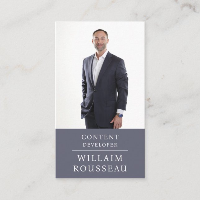 Carte de visite photo professionnel moderne (Devant)